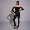 Pantaloni dama negri cu insertii metalice Hit