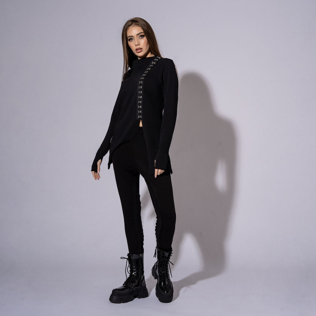 Carolina D: Trening dama negru din bumbac