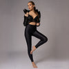 Carolina D: Colanti modelatori negri lungi cu talie inalta din lycra premium