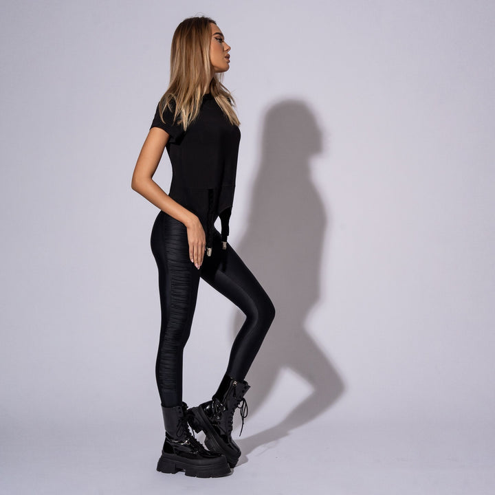 Pantaloni modelatori cu drapaj lateral Escape