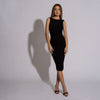 Carolina D Rochie neagra cu spate gol