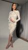 Carolina D Rochie alba din dantela tip broderie
