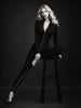Salopeta neagra modelatoare cu copci metalice Hollywood
