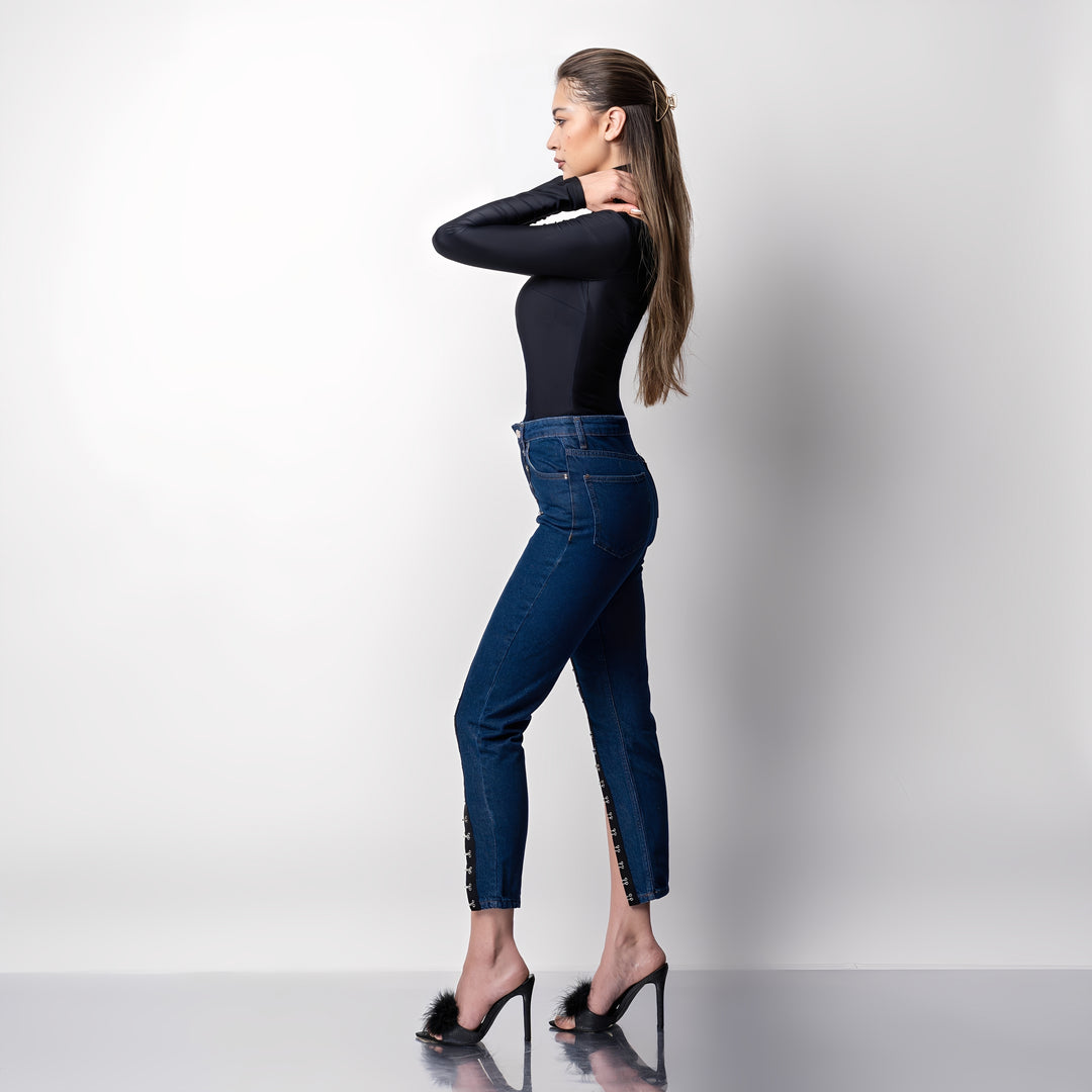 Helanca dama neagra modelatoare cu decupaje