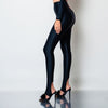 Colanti modelatori negri cu decupaj pe talpa Sleek