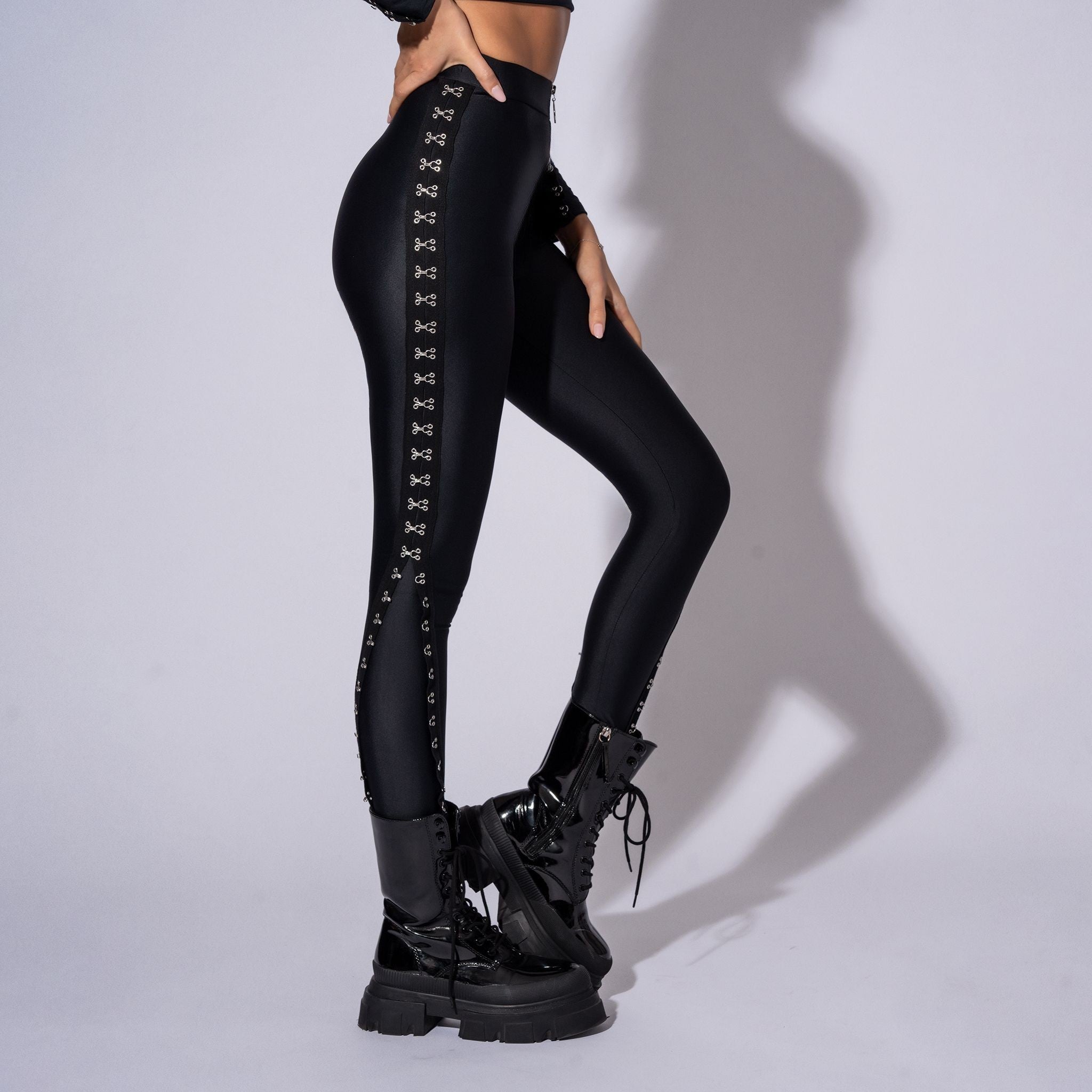 Copci Rani Pantaloni dama cu copci metalice | Colanti modelatori cu capse – Carolina D