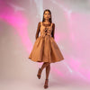 Bluza din lycra maro cu maneca lunga