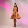 Bluza din lycra maro cu maneca lunga
