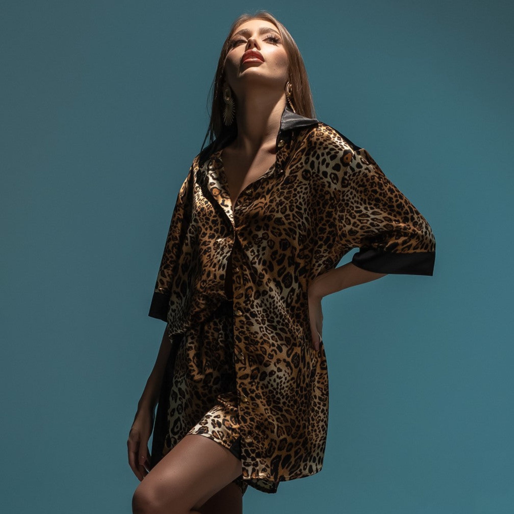 Camasa dama animal print oversized