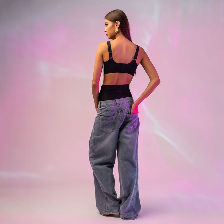 Chiloti modelatori din lycra cu talie inalta