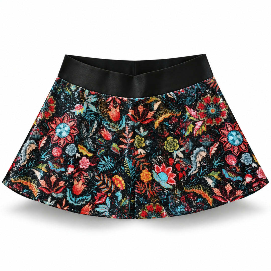 Brâu Peplum talie Detașabil cu Paiete Multicolore – Accesoriu de Designer CarolinaD