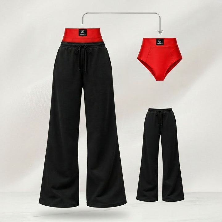 Set Layering Premium: Pantaloni de Trening din Bumbac 100% & Chiloți Modelatori cu Talie Înaltă