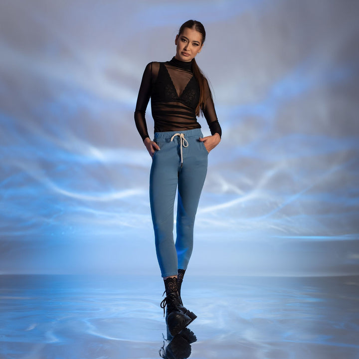 Helanca neagra dama transparenta