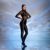 Helanca transparenta dama din tulle elastic