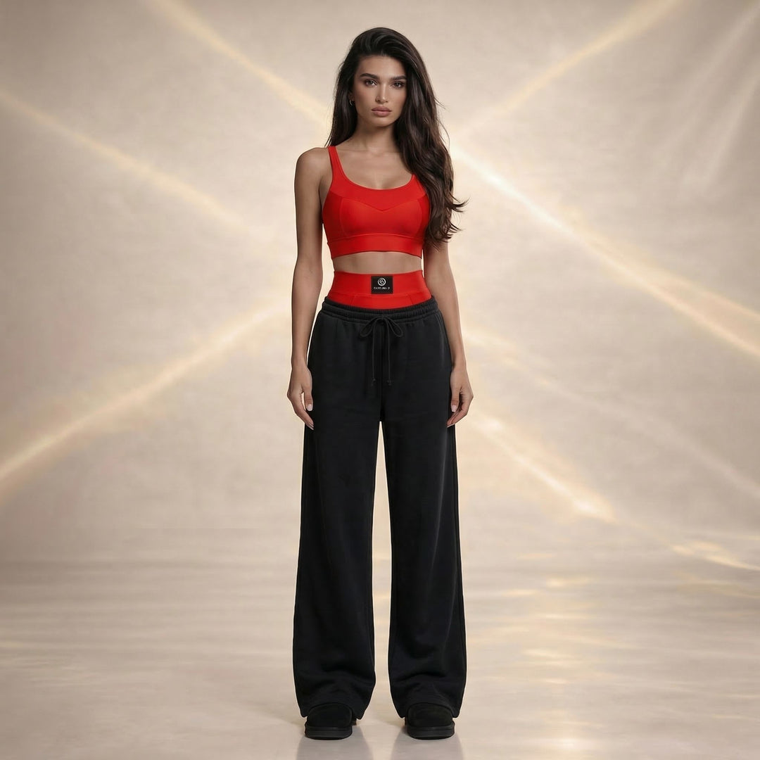 Set Layering Premium: Pantaloni de Trening din Bumbac 100% & Chiloți Modelatori cu Talie Înaltă