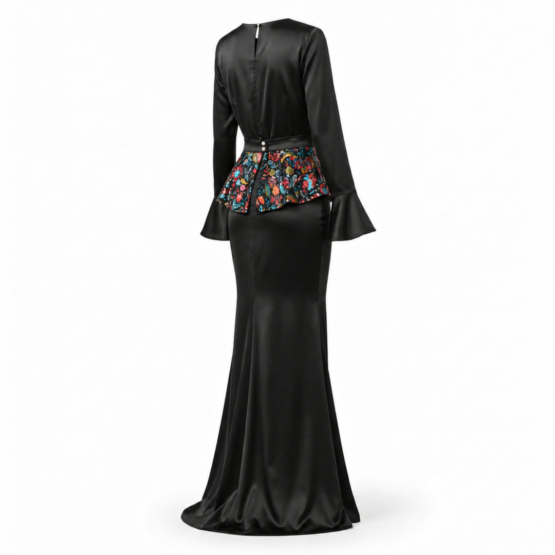 Brâu Peplum talie Detașabil cu Paiete Multicolore – Accesoriu de Designer CarolinaD