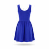 Rochie Mini elastica cu funda pe bust Albastru Electric cu Reflexii Violet
