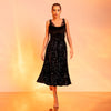 Top din catifea neagra cu cupe din dantela