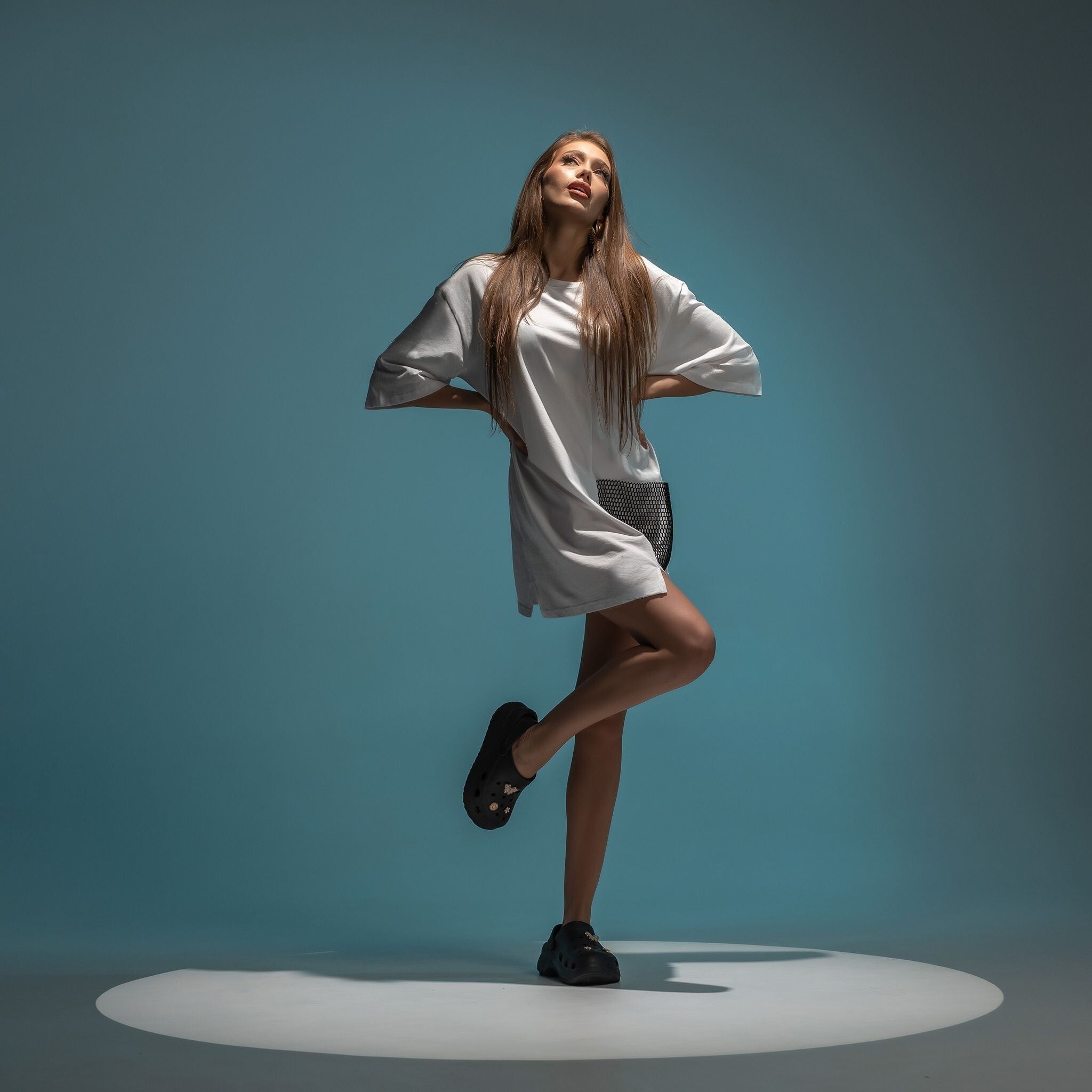 Tricou oversized  long line boyfriend 