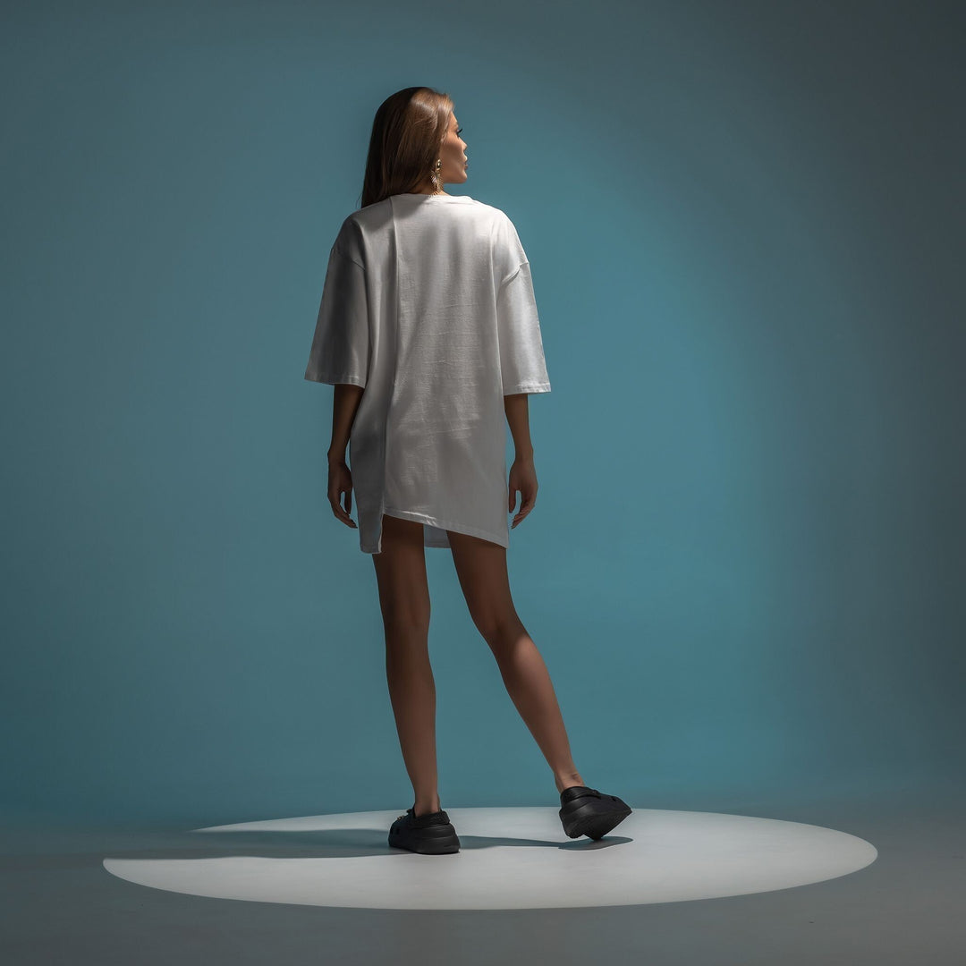 Tricou oversized  long line boyfriend 