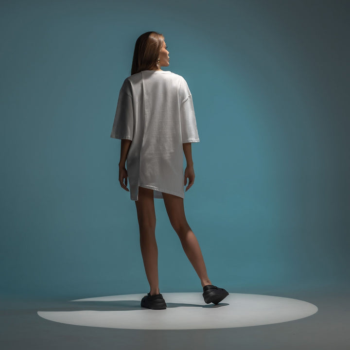 Tricou oversized  long line boyfriend 