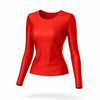 Bluza din lycra rosie cu maneca lunga