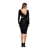 Rochie neagra din lycra si paiete Autograph