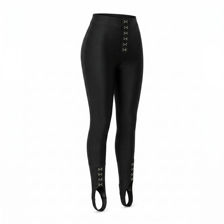 Pantaloni modelatori cu elastic sub talpa si copci metalice Muse