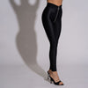 Carolina D pantaloni lycra cu fermoar pe tur