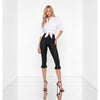 Colanți Stil Capri cu Volane – Lycra Premium, Efect Modelator și Fit Perfect