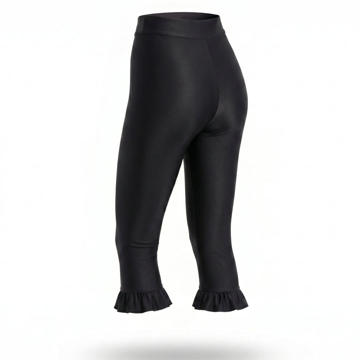 Colanți Stil Capri cu Volane – Lycra Premium, Efect Modelator și Fit Perfect