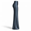 Pantaloni damă Lycra Premium cu talie înaltă, croială dreaptă, gri antracit