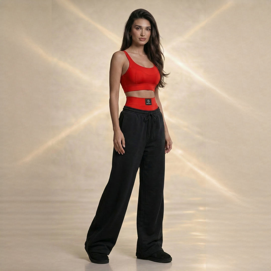 Set Layering Premium: Pantaloni de Trening din Bumbac 100% & Chiloți Modelatori cu Talie Înaltă