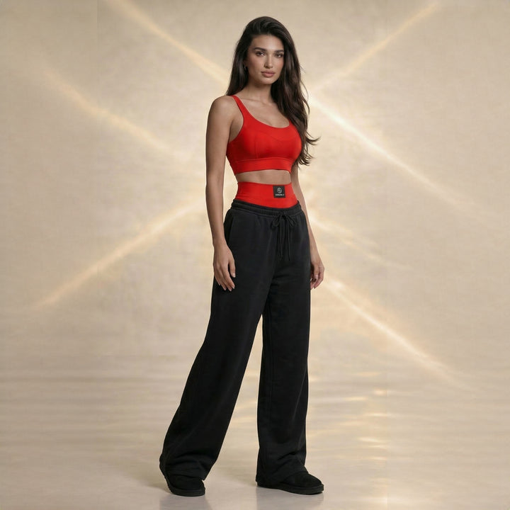 Set Layering Premium: Pantaloni de Trening din Bumbac 100% & Chiloți Modelatori cu Talie Înaltă