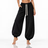Pantaloni Trening Damă Oversized Balloon din Bumbac 100% – Negru