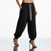 Pantaloni Trening Damă Oversized Balloon din Bumbac 100% – Negru