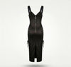 Rochie neagra cu cupe structurate tip corset Amethyst