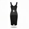 Rochie neagra cu cupe structurate tip corset Rare Amethyst