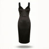 Rochie neagra cu cupe structurate tip corset Rare Amethyst