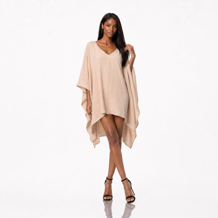 Rochie Vaporoasă Stil Fluture din 100% Material Natural