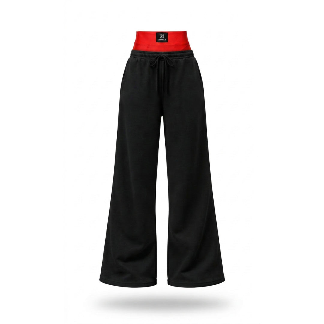set-layering-premium-carolina-d-pantaloni-trening-negri-bumbac-100-chiloti-modelatori-rosii-talie-inalta-săgeți-prezentare