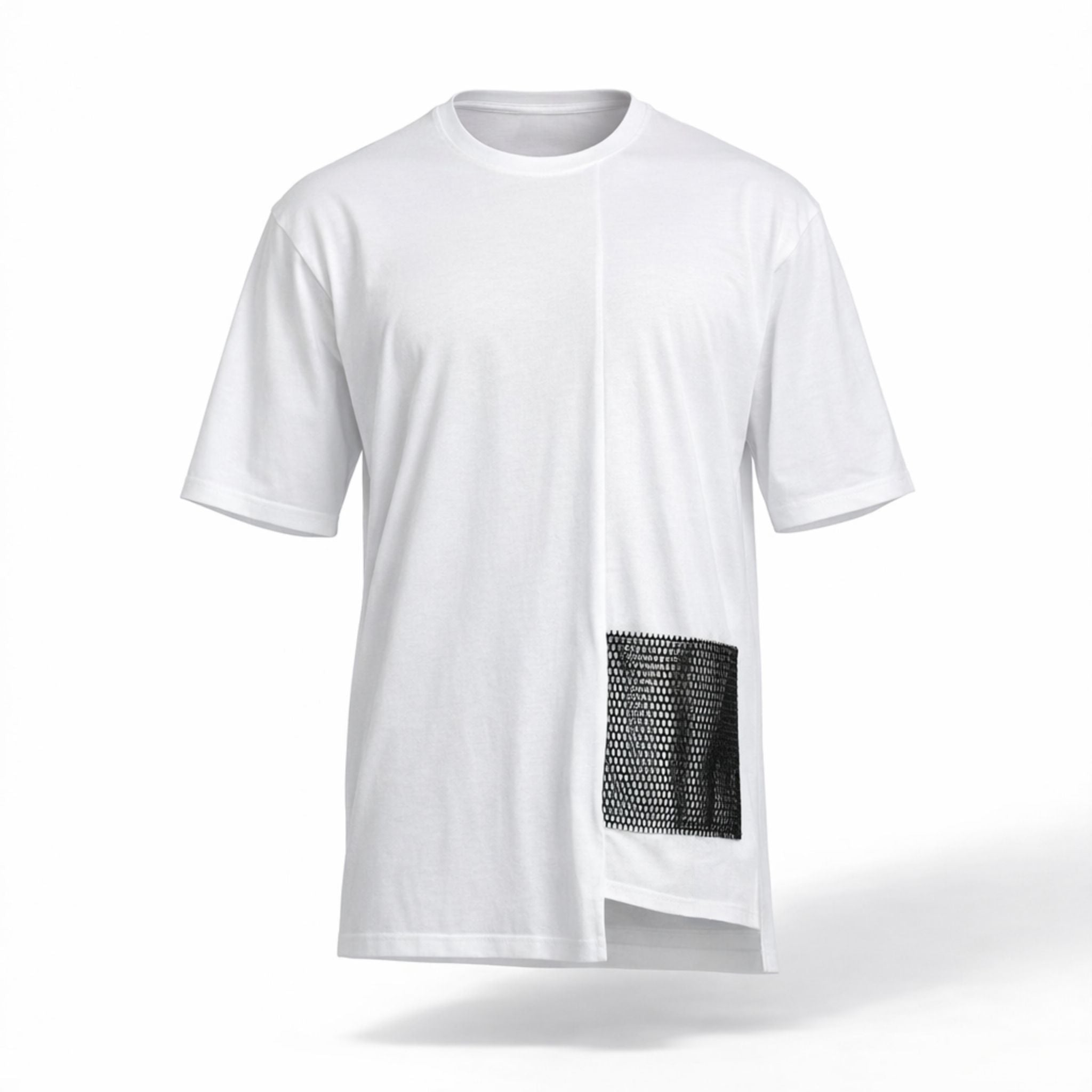 Tricou oversized  long line boyfriend CarolinaD X Asimetrix Unisex