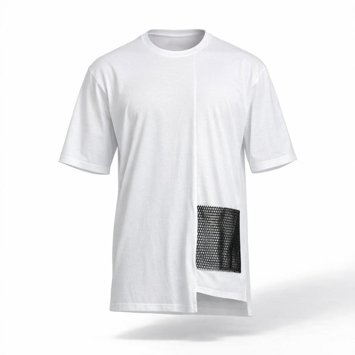 Tricou oversized  long line boyfriend CarolinaD X Asimetrix Unisex