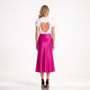 Tricou dama alb cu inima decupata pe spate New Romance