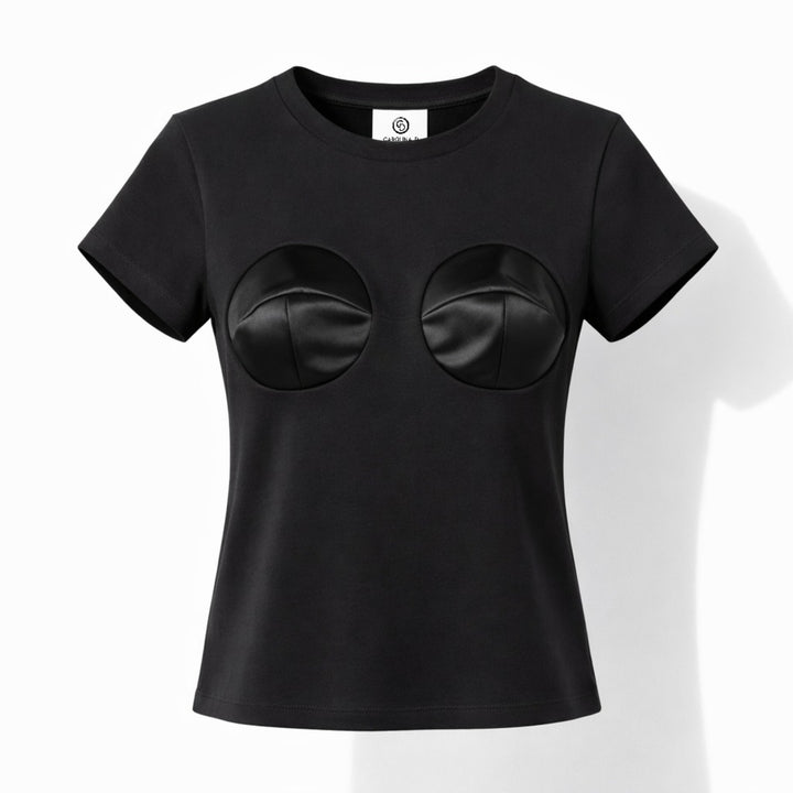 T Shirt No31 tricou cu cupe din tafta