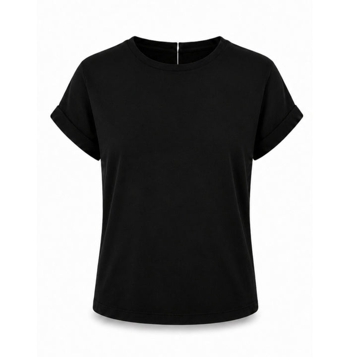 Tricou dama negru cu inima decupata pe spate New Romance