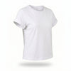 Tricou dama alb cu inima decupata pe spate New Romance
