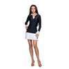 rochie scurta din lycra cu volane din poplin
