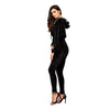 treninguri dama, set trening dama negru din catifea