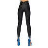Carolina D: Colanti negri din lycra cu funda din satin la spate